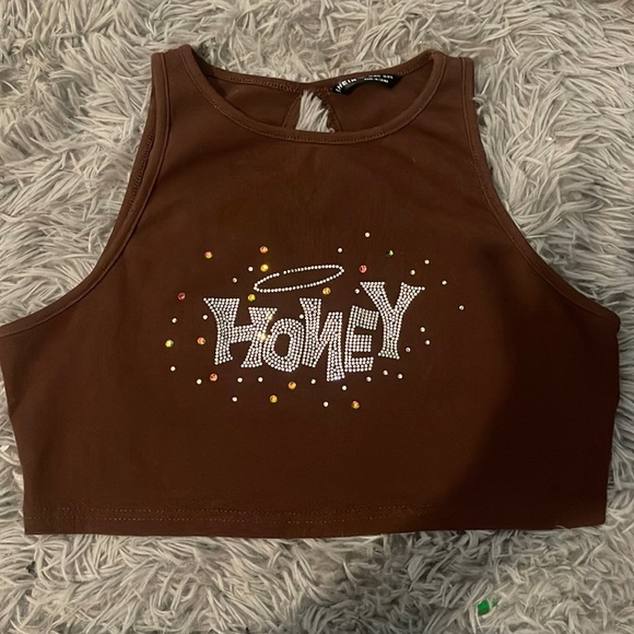 Shein Top with rhinestones - Picture 1 of 2
